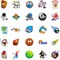 100 Pack Sports Stickers, Sports Football Soccer Baseball Basketball Party Favors, Sports Ball Stickers for Water Bottles Laptop, Birthday Decorations